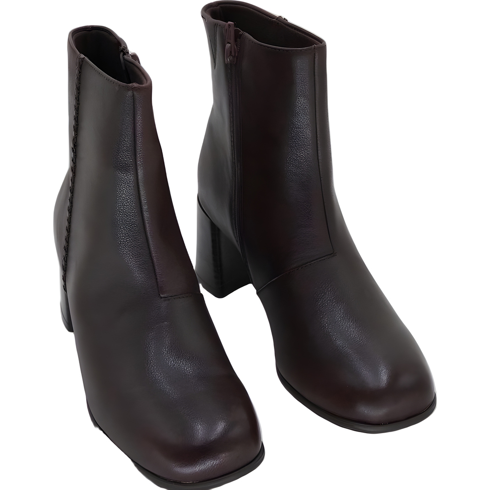 Clarks Women's Collection Keirsta Faye Ankle Boot Brown Leather Size 8.5M